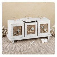 Sandy Beach Decorative Accent Box and Tray Set