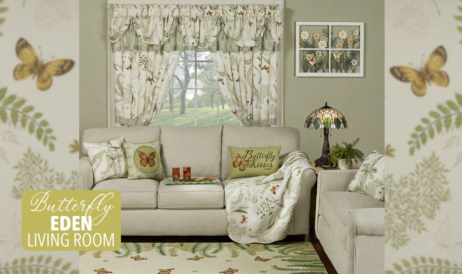 Get The Look - Butterfly Eden Living Room