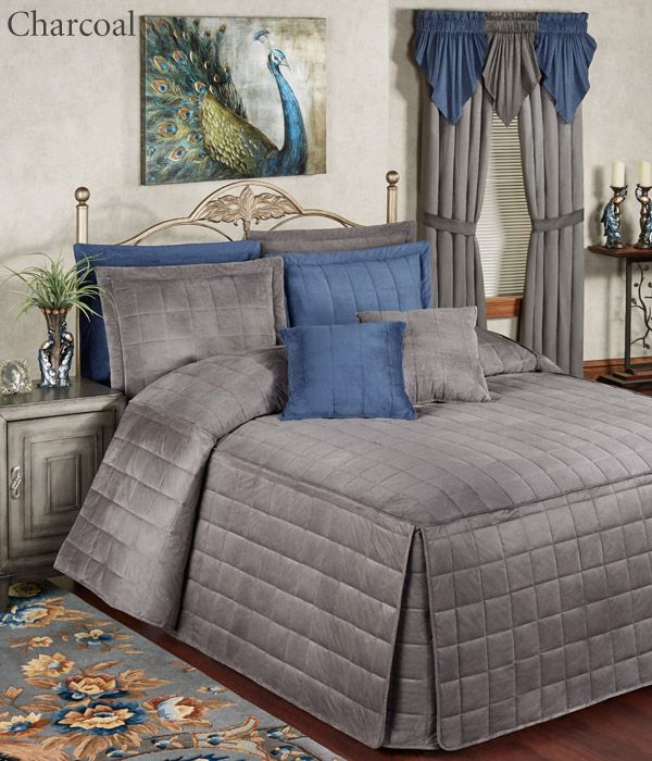 Get The Look - Camden Charcoal Gray Grande Bedspread
