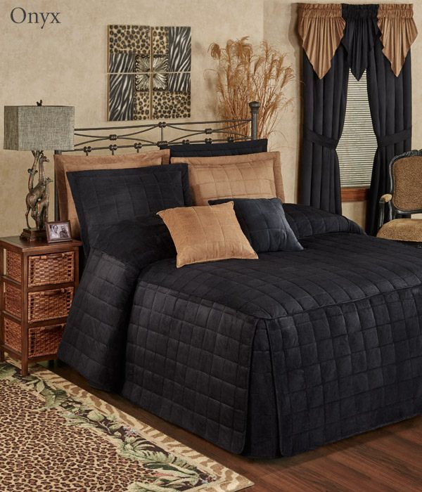 Get The Look - Camden Onyx Black Grande Bedspread