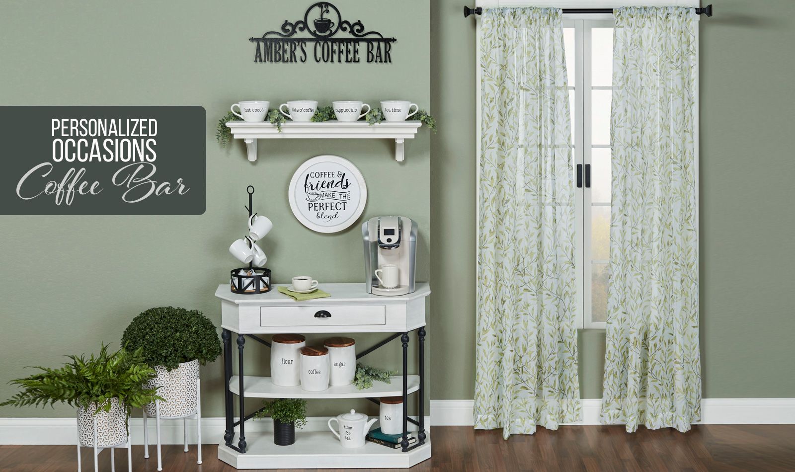 Personalized Occasions Cozy Coffee Bar