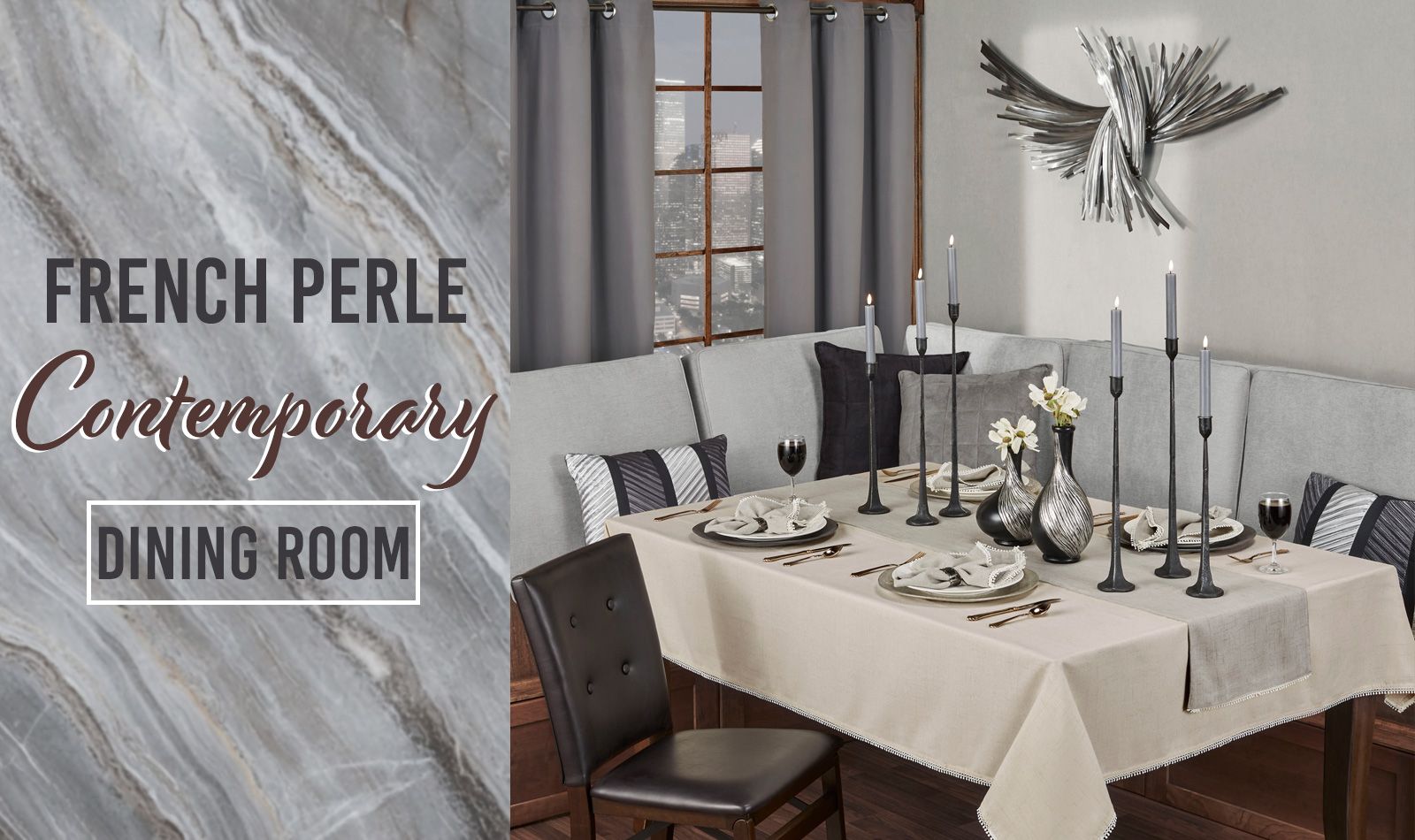 French Perle Contemporary Dining Room