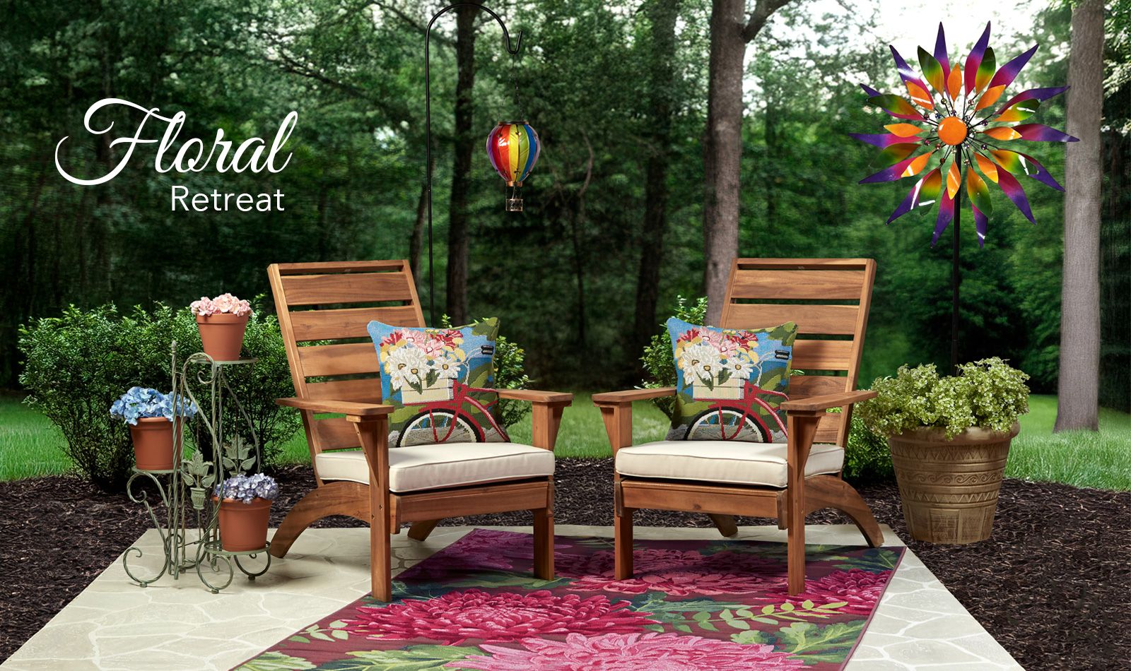 Get the Look - Floral Retreat Backyard Patio