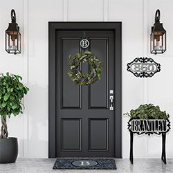 Get the Look - Stylish Personalized Ebony Outdoor Front Porch