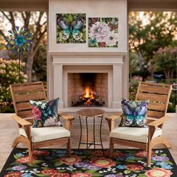 Get the Look - Butterflies and Blossoms Outdoor Patio