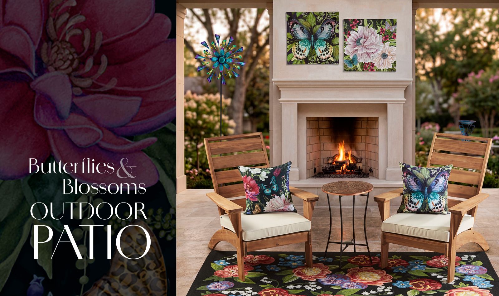 Get the Look - Butterflies and Blossoms Outdoor Patio