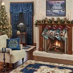 Get The Look - Camelot Navy Holiday Living Room