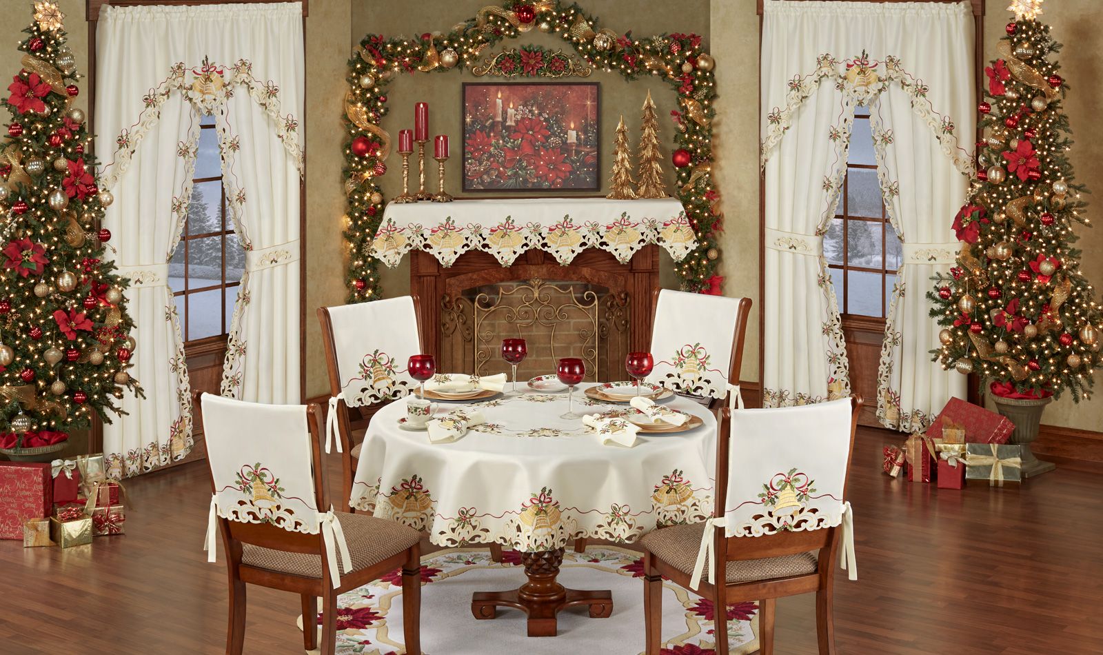 Get The Look - Bells Are Ringing Fireplace Dining Room