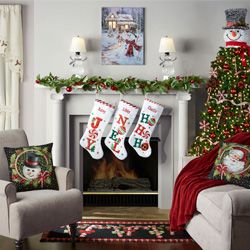 Get The Look - Holly Jolly Fireplace Living Room