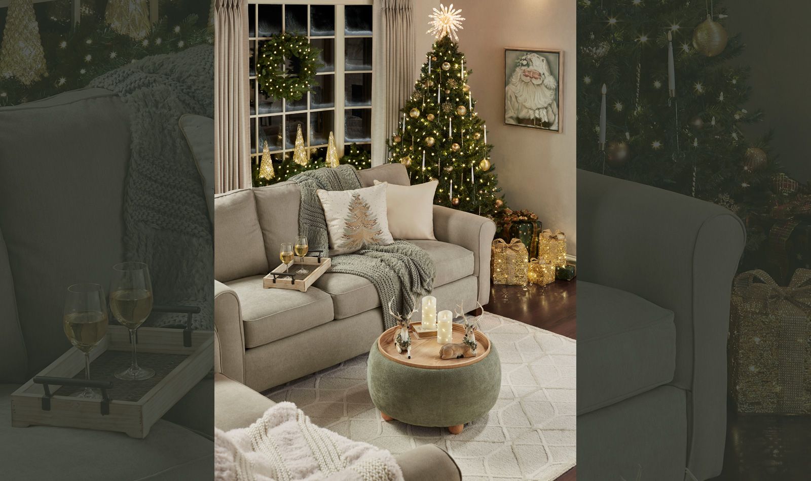 Get The Look - Cozy Christmas Neutral Living Room