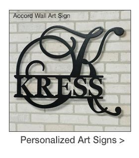 Outdoor Personalized Wall Art Signs