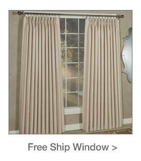 Free Shipping on select Window Treatments