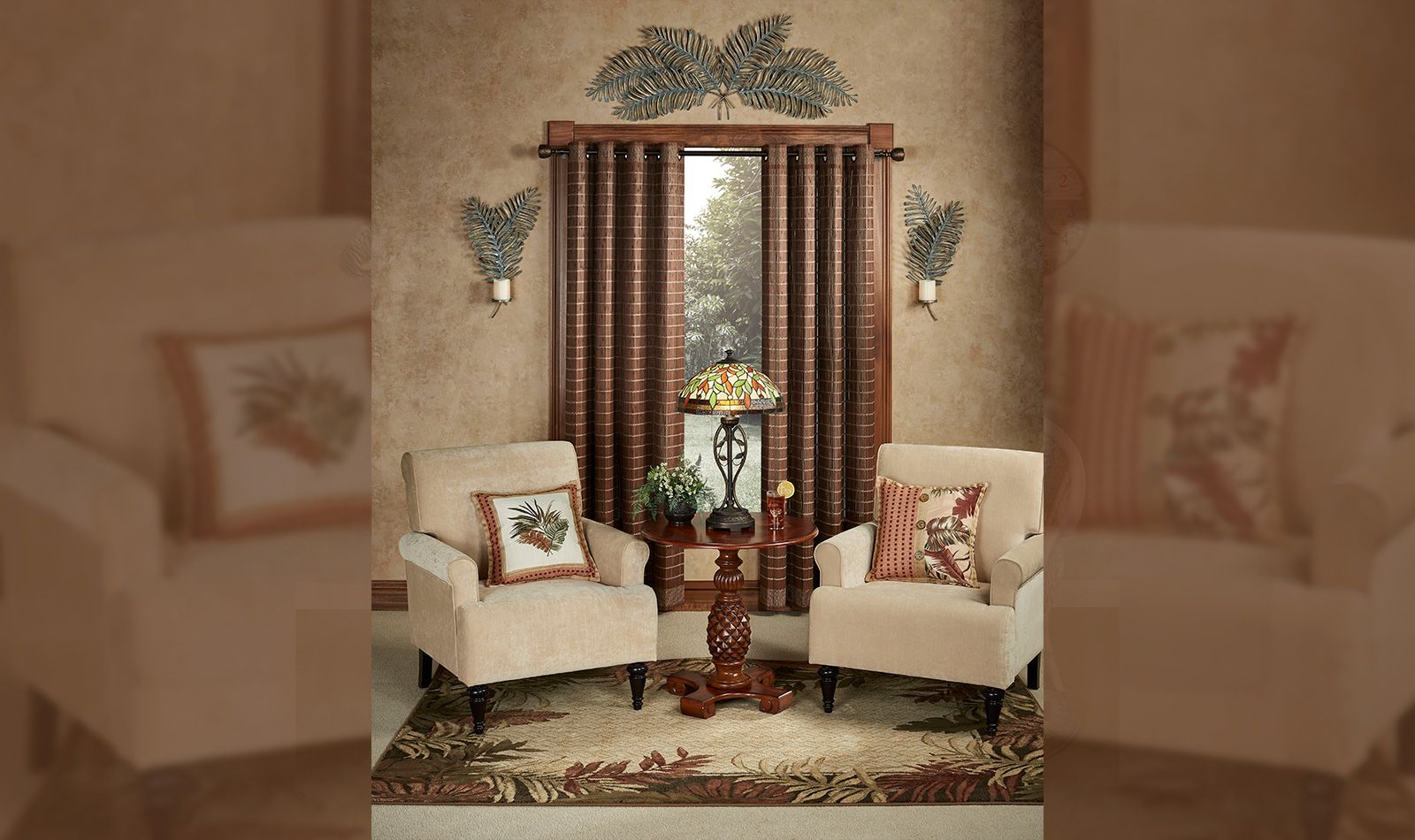 Get The Look - Farn Fronds Tropical Sitting Room