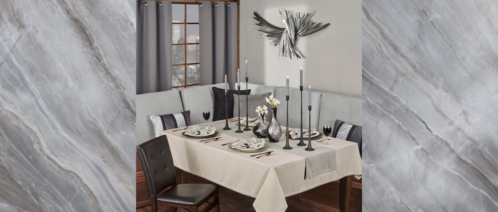French Perle Contemporary Dining Room