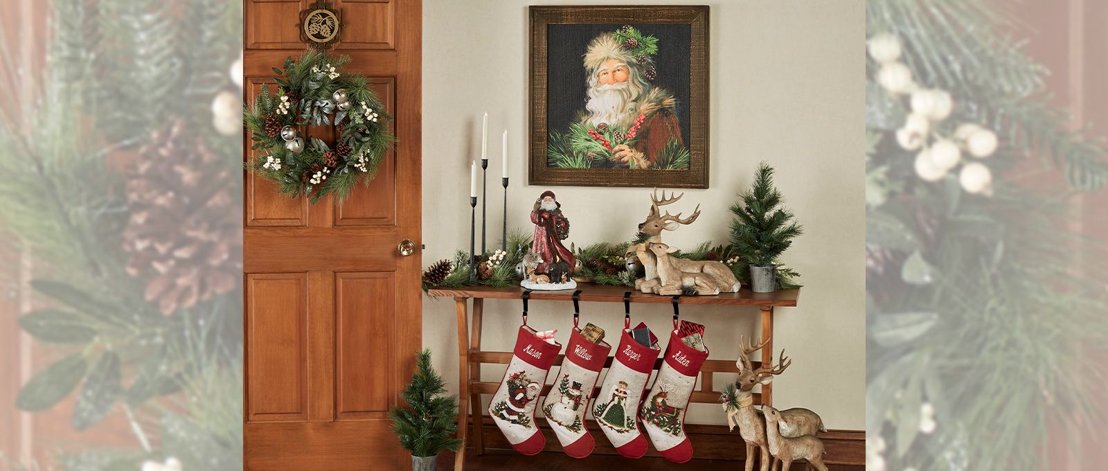 Woodland Holiday Entryway