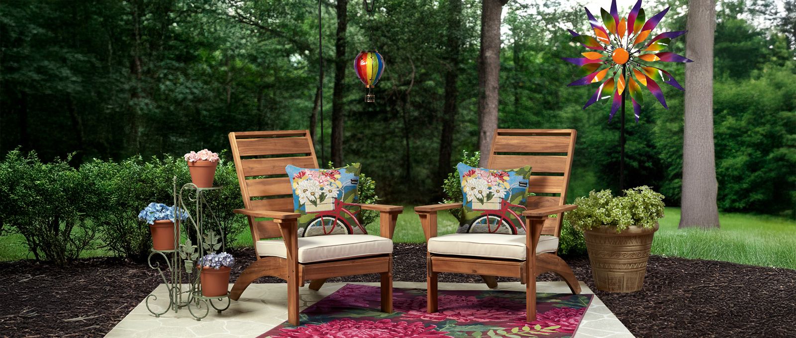 Floral Retreat Backyard Patio