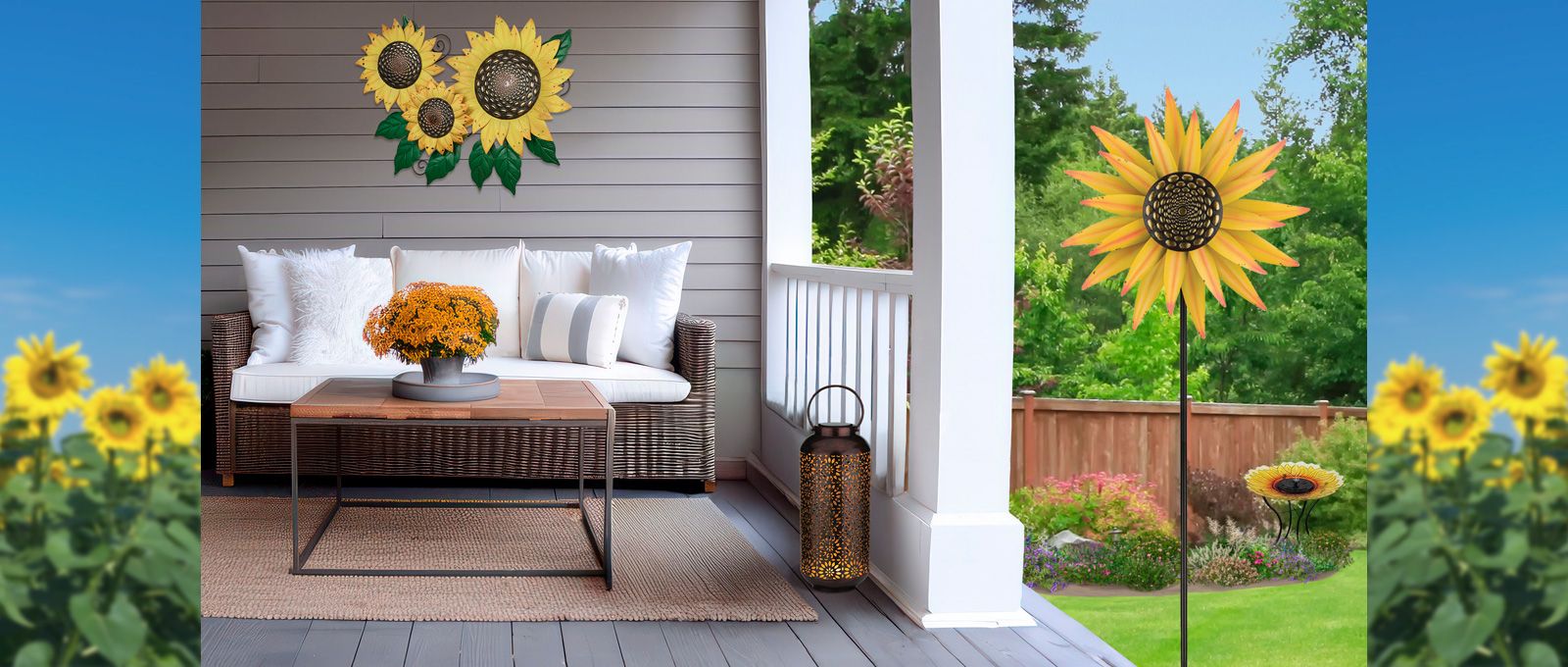 Summer Sunflower Porch