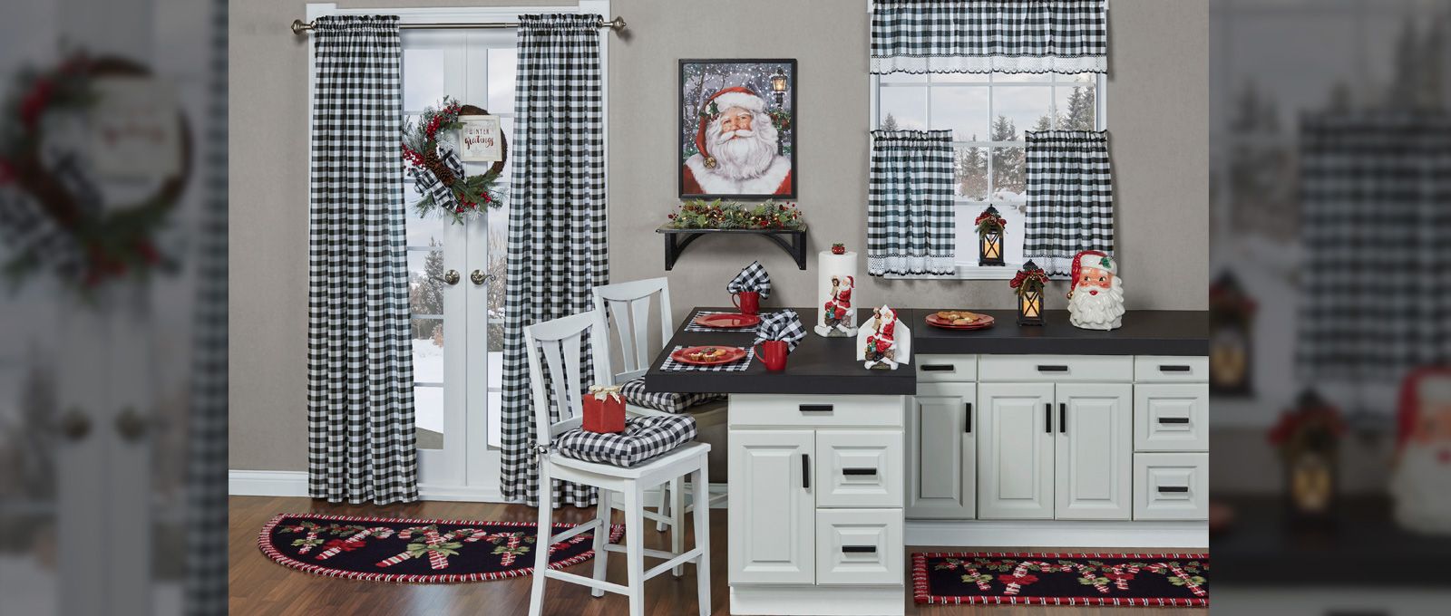 Casual Christmas Buffalo Plaid Holiday Kitchen