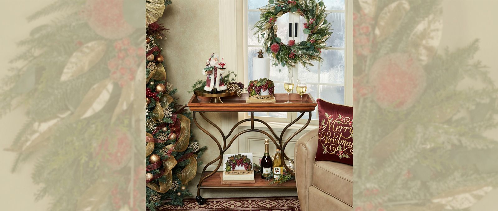 Making Spirits Bright Holiday Serving Nook
