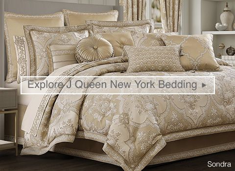 Explore peak bedroom fashion with J Queen New York Bedding >