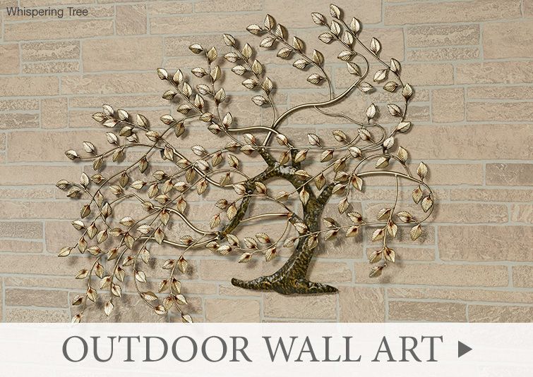 Dress up your bare walls in your outdoor areas >