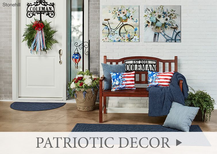 Our Patriotic Decor is ready to help you ring in the summer holidays >