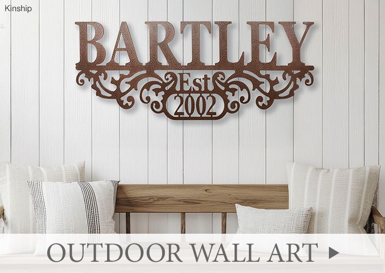 Dress up your bare walls in your outdoor areas >