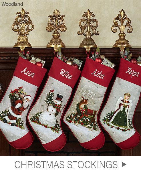 Make family, friends, and even pets feel special with personalized Stockings >