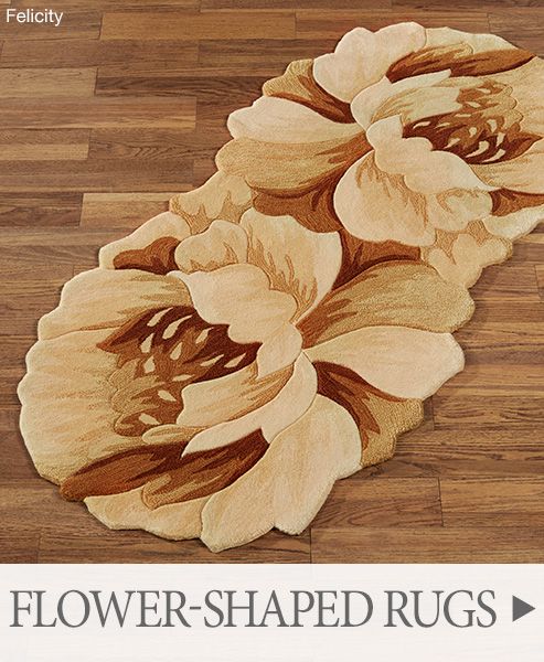 Let your floors blossom with Flower-Shaped Rugs >