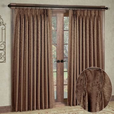 Gabrielle Pinch Pleat Wide Curtain Pair 144 x 84Image