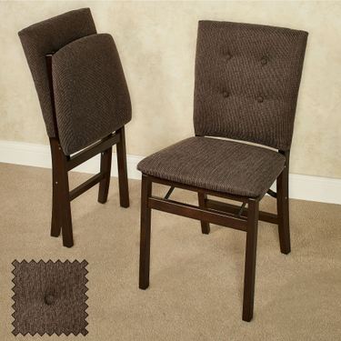 Parsons Folding Chairs Espresso Set of TwoImage
