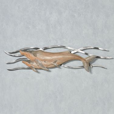 Whale Momma and Baby Wall Art GrayImage