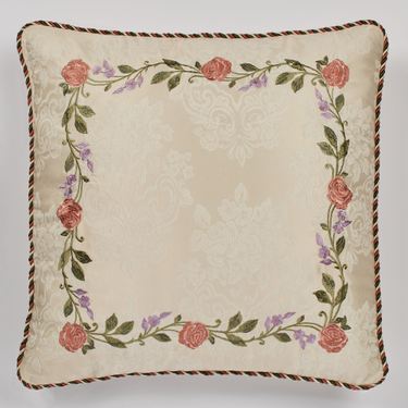Meadow Embroidered European Sham ChampagneImage