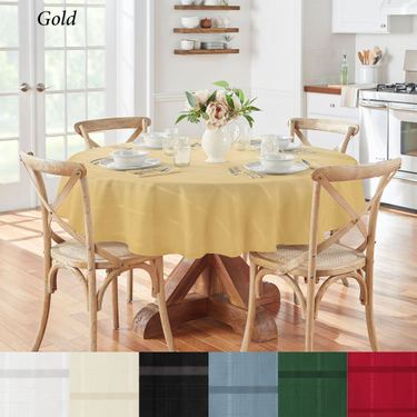 Classic Plaid Round TableclothImage