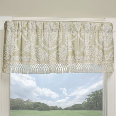 Timeless Fringed Valance Sage 60 x 18Image