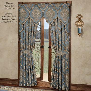 Castleton Contour Valance Steel Blue 56 x 34Image