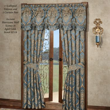 Castleton Scalloped Valance Steel Blue 72 x 20Image