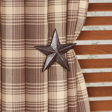 Star Curtain Holdback Pair BrownImage