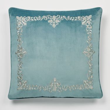 Lansbury Embroidered European Sham TealImage