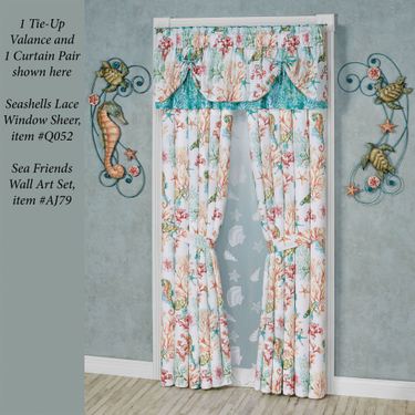 Atlantis Tie Up Valance Multi Bright 72 x 18Image