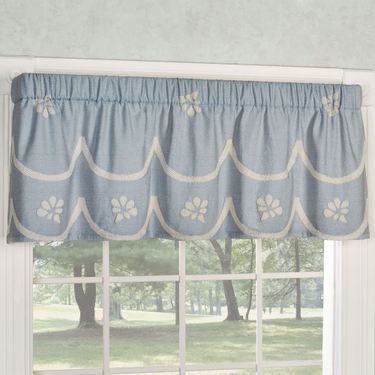Primrose Tailored Valance Sterling Blue 60 x 18Image