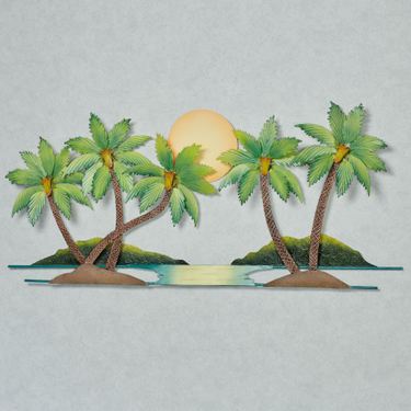 Paradise Palms Wall Art GreenImage