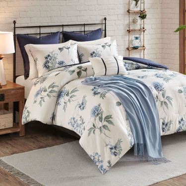 Zennia Comforter Bed Set BlueImage