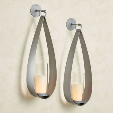 Pharos Wall Sconce Pair SilverImage