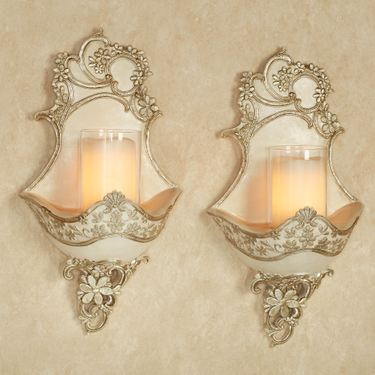 Floressa Wall Sconce Pair PlatinumImage