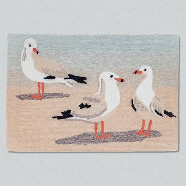 Gulls Sand Rectangle Mat Multi CoolImage