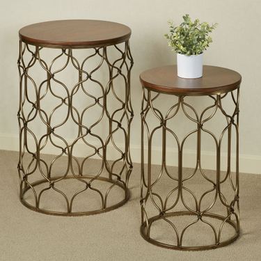 Alco Nesting Tables Bronze Set of TwoImage