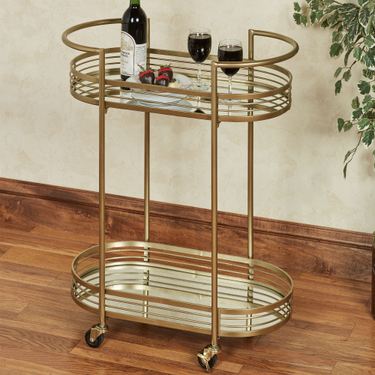 Delta Rolling Serving Cart GoldImage