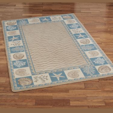 Sandy Shore Rectangle Rug BlueImage