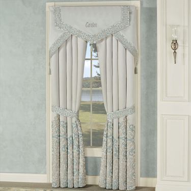 Avalon Cornice Valance Set Oyster Three Piece SetImage